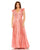 Plus Size Dresses Pleated Plus Size Formal Dress Coral