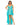Plus Size Dresses Fabulouss Plus Size High Low Peated Dress Aqua
