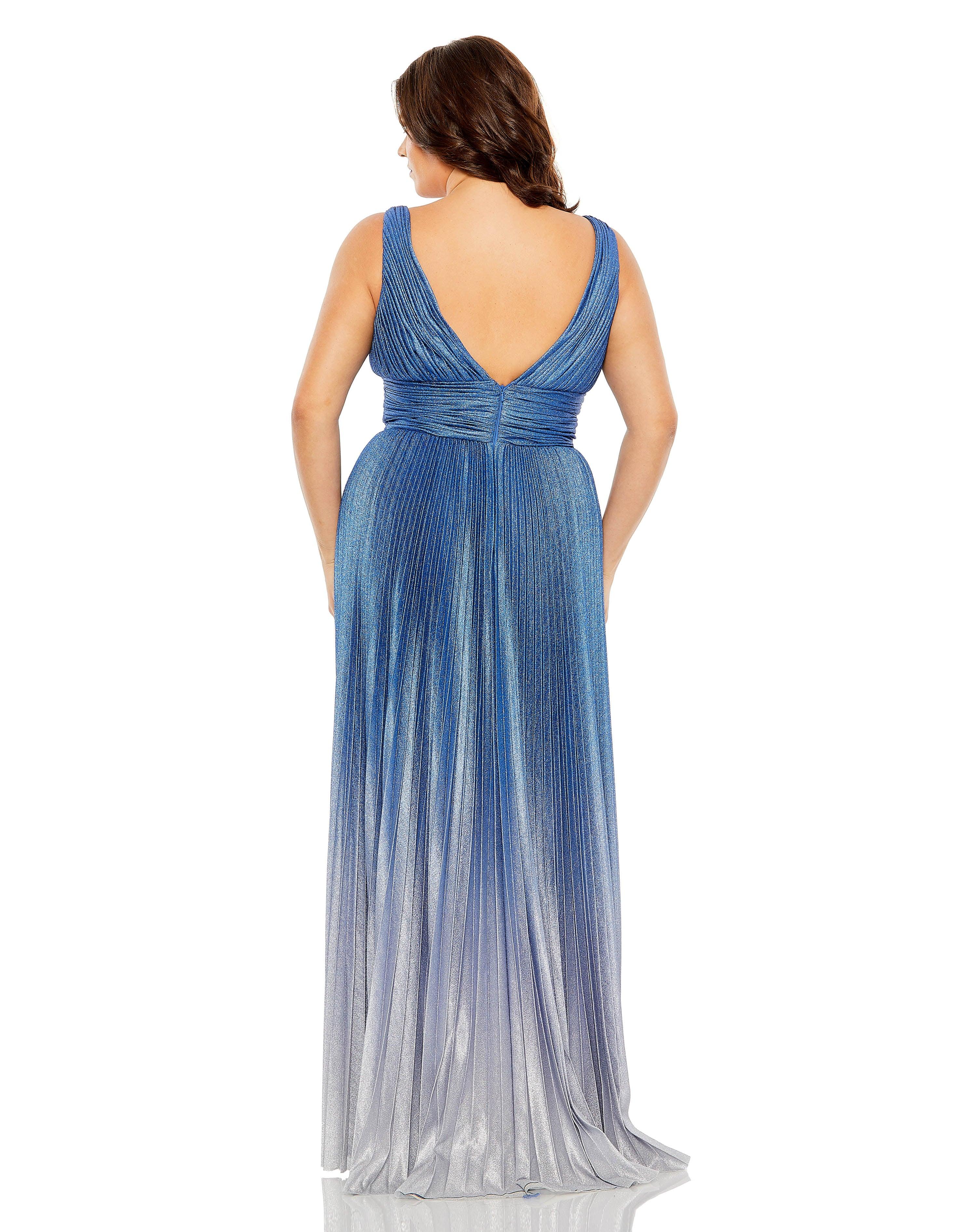 Plus Size Dresses Fabulouss Plus Size Long Prom Dress Sapphire Ombre