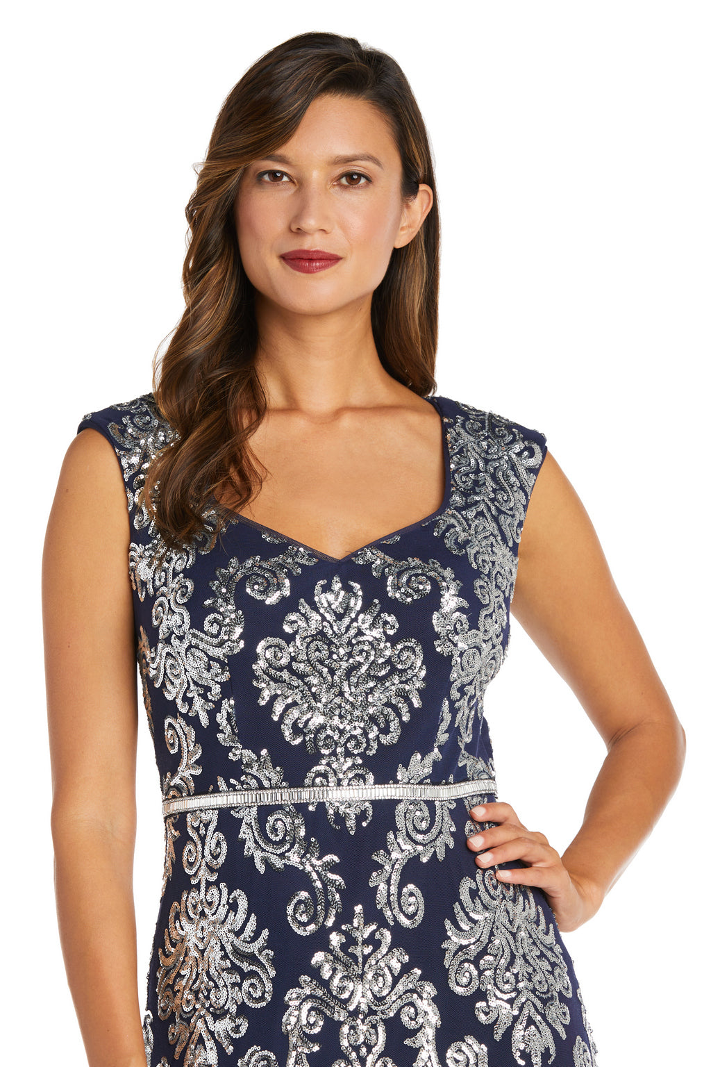 Name It - Nkfriscing 3/4 Sl Dress - 4874447 Silver