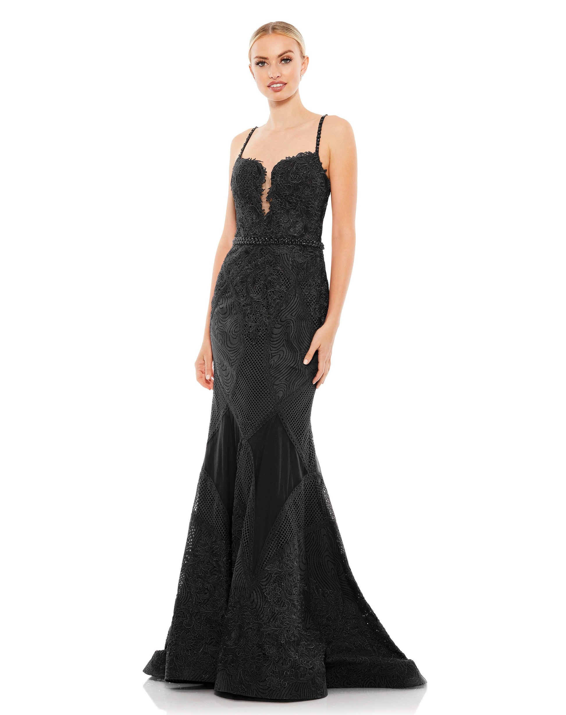 Mac Duggal 79082 Prom Long Mermaid Lace Gown