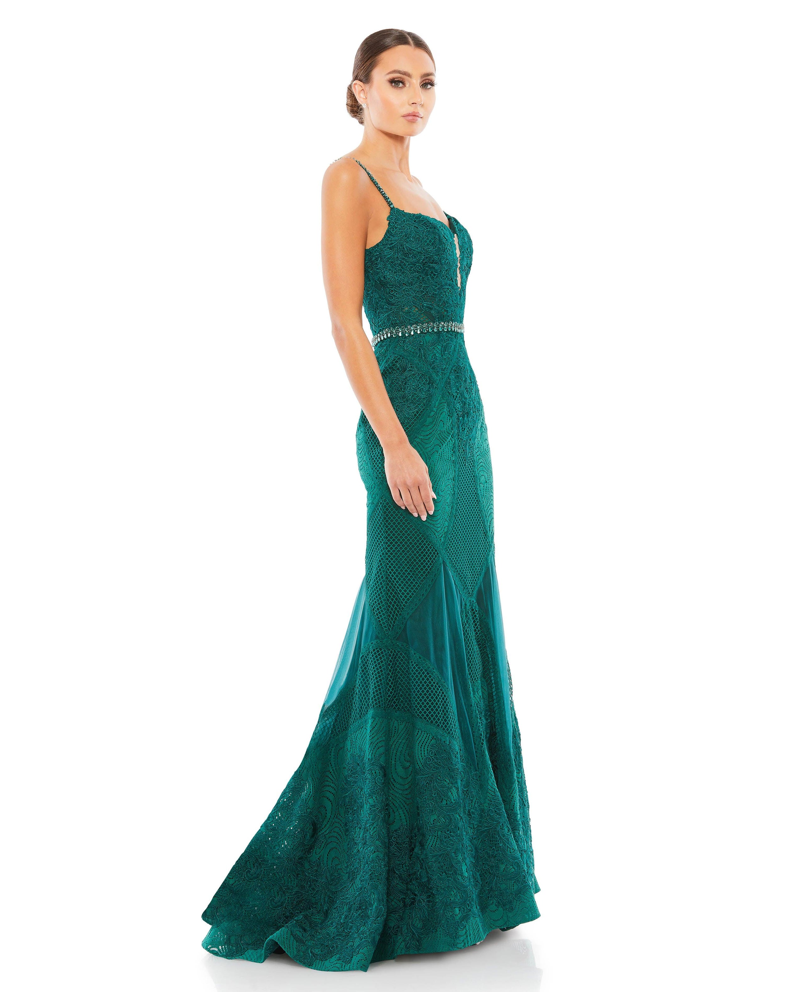 Mac Duggal 79082 Prom Long Mermaid Lace Gown