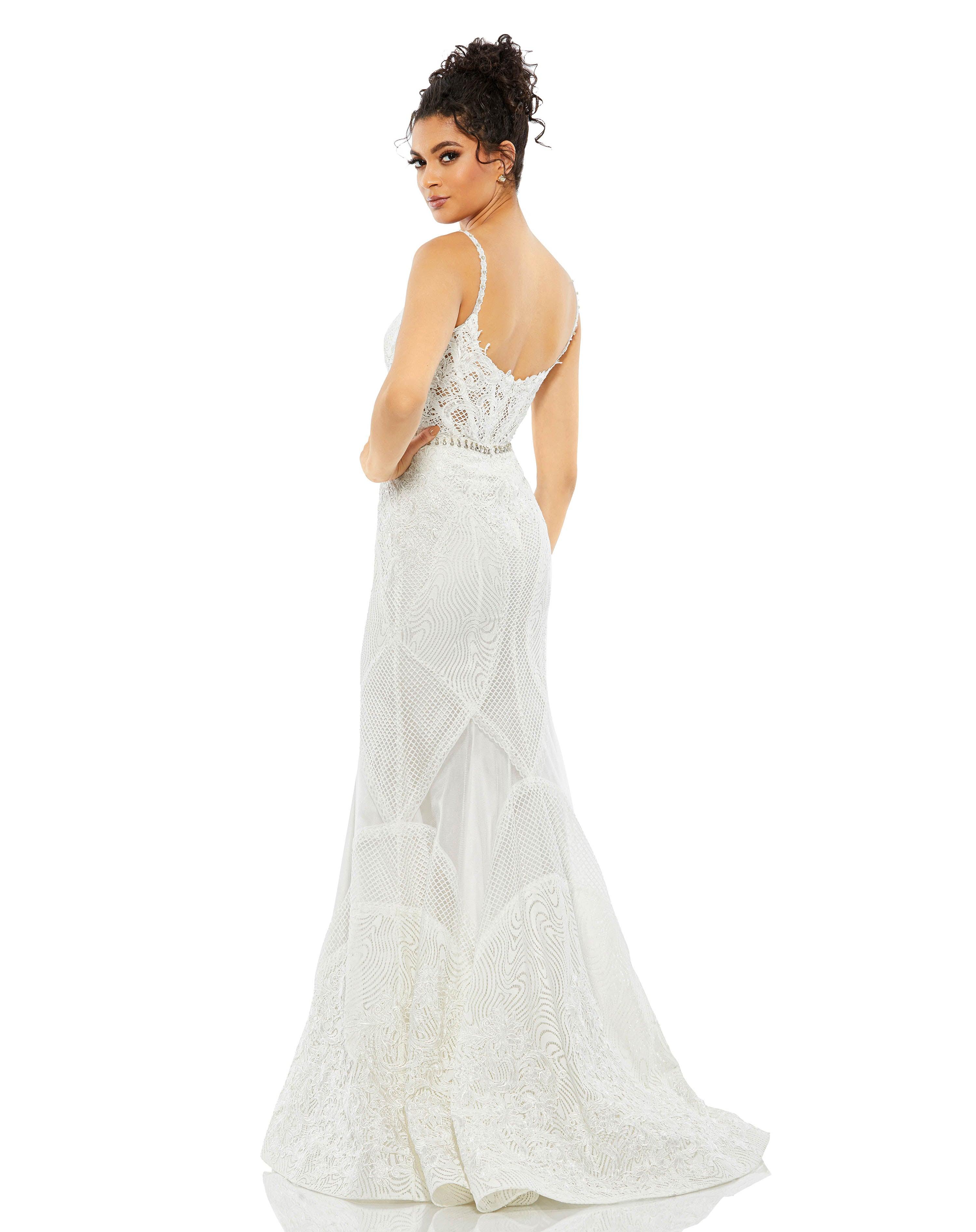Mac Duggal 79082 Prom Long Mermaid Lace Gown