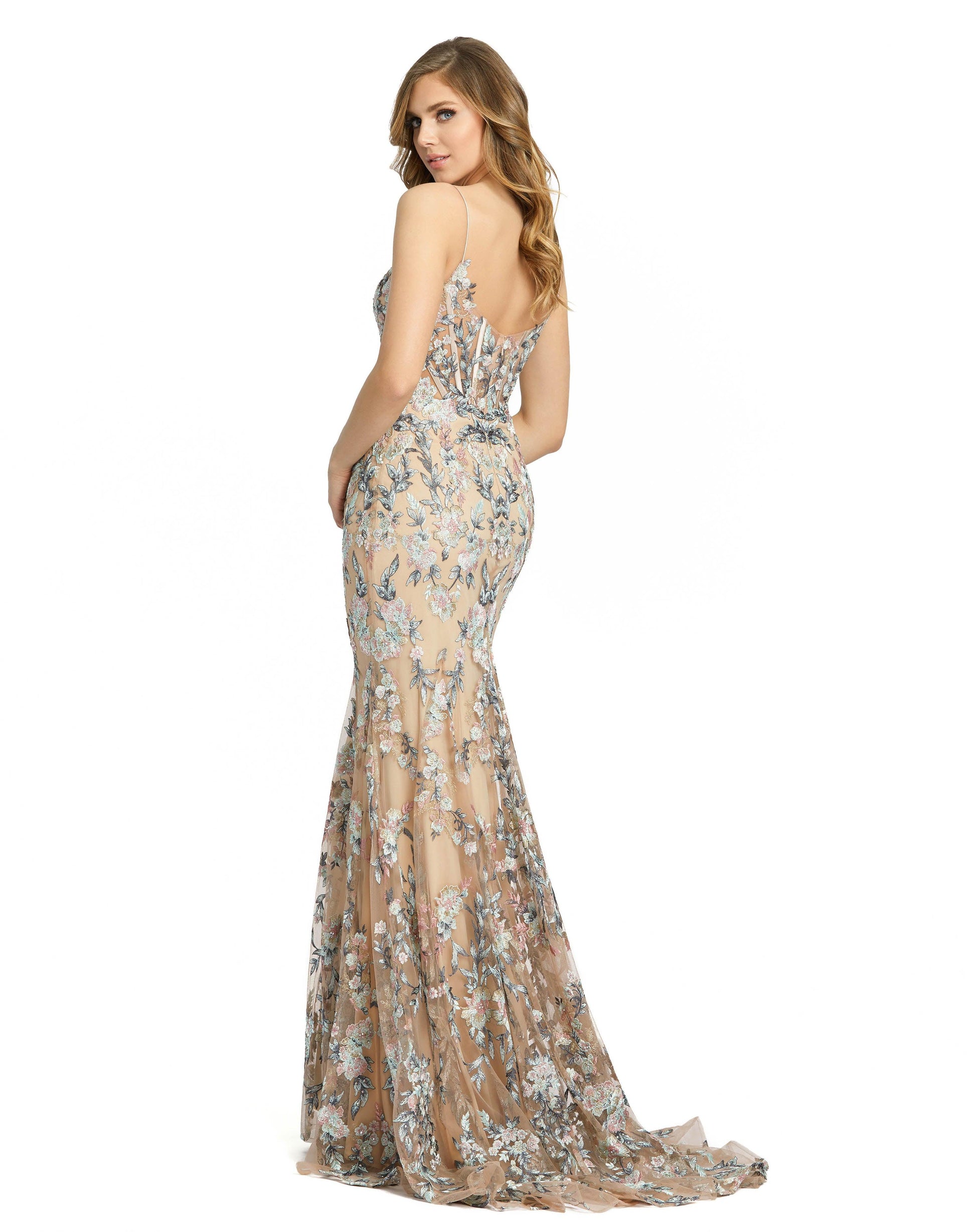 Mac Duggal 79313 Prom Long Spaghetti Strap Formal Dress