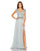 Mac Duggal 79365 Long Cap Sleeve Chiffon Formal Gown