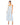 Formal Dresses Tea Length Ruffle Formal Dress Blue Multi 