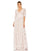 Formal Dresses Long Formal Short Sleeve Gown Blush Multi