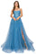 Cinderella Couture CC8031J Sleeveless Embellish Prom Dress Dusty Blue