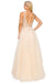 Cinderella Couture CC8034J Sleeveless Beaded Tulle Gown Champagne