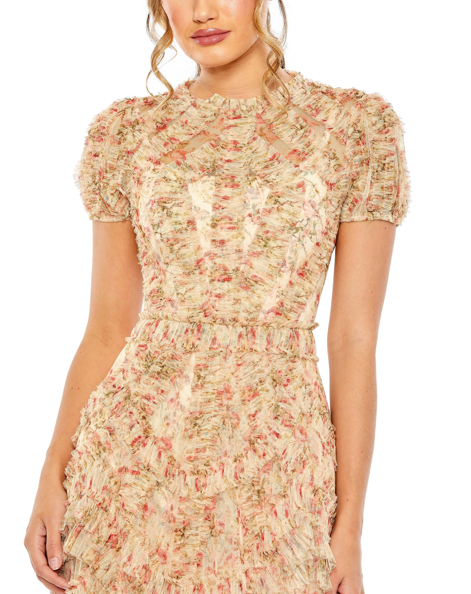 Mac Duggal 8045 Long Formal Floral Print Dress