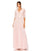 Formal Dresses Long Formal Puff Sleeve Ruffle Dress Rose