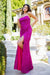 Cinderella Couture CC8052J Strapless Glitter Formal Dress Fuchsia