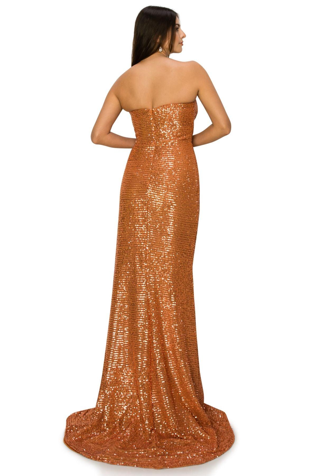 Cinderella Couture CC8052J Strapless Glitter Formal Dress Sienna