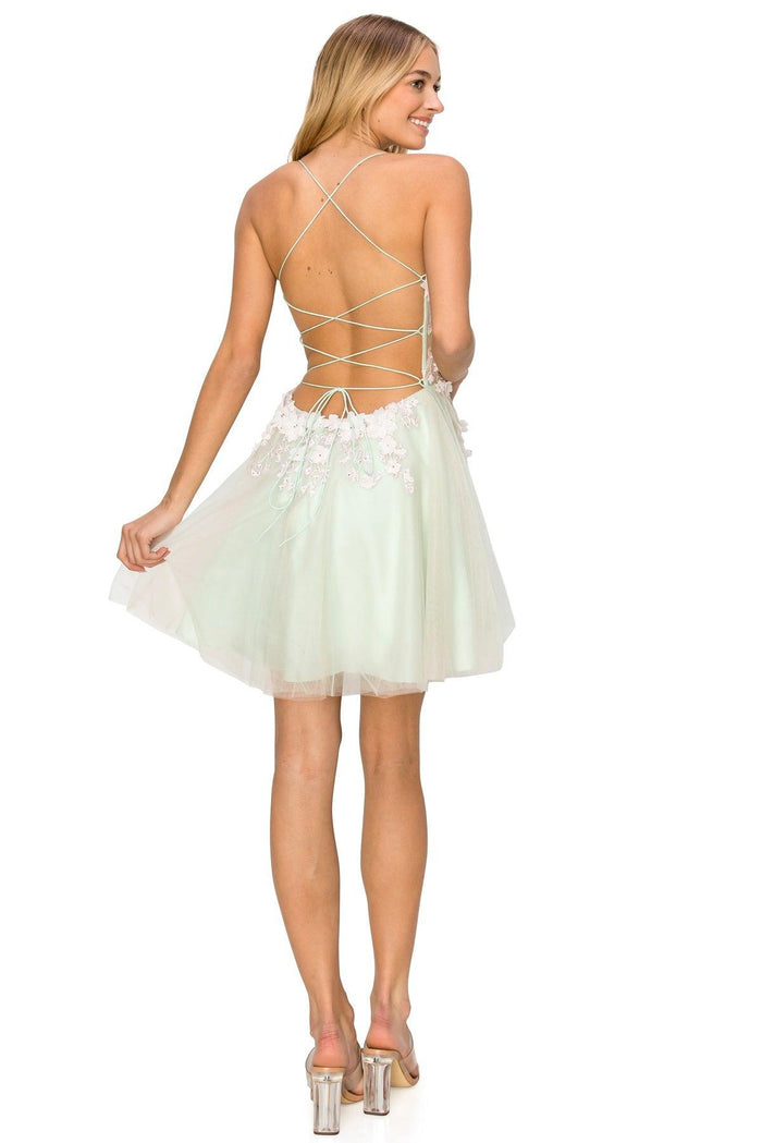 Cocktail Dresses Homecoming Short Cocktail Junior Dress Sage