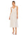 Cocktail Dresses Ruffle Cocktail Midi Dress Oyster