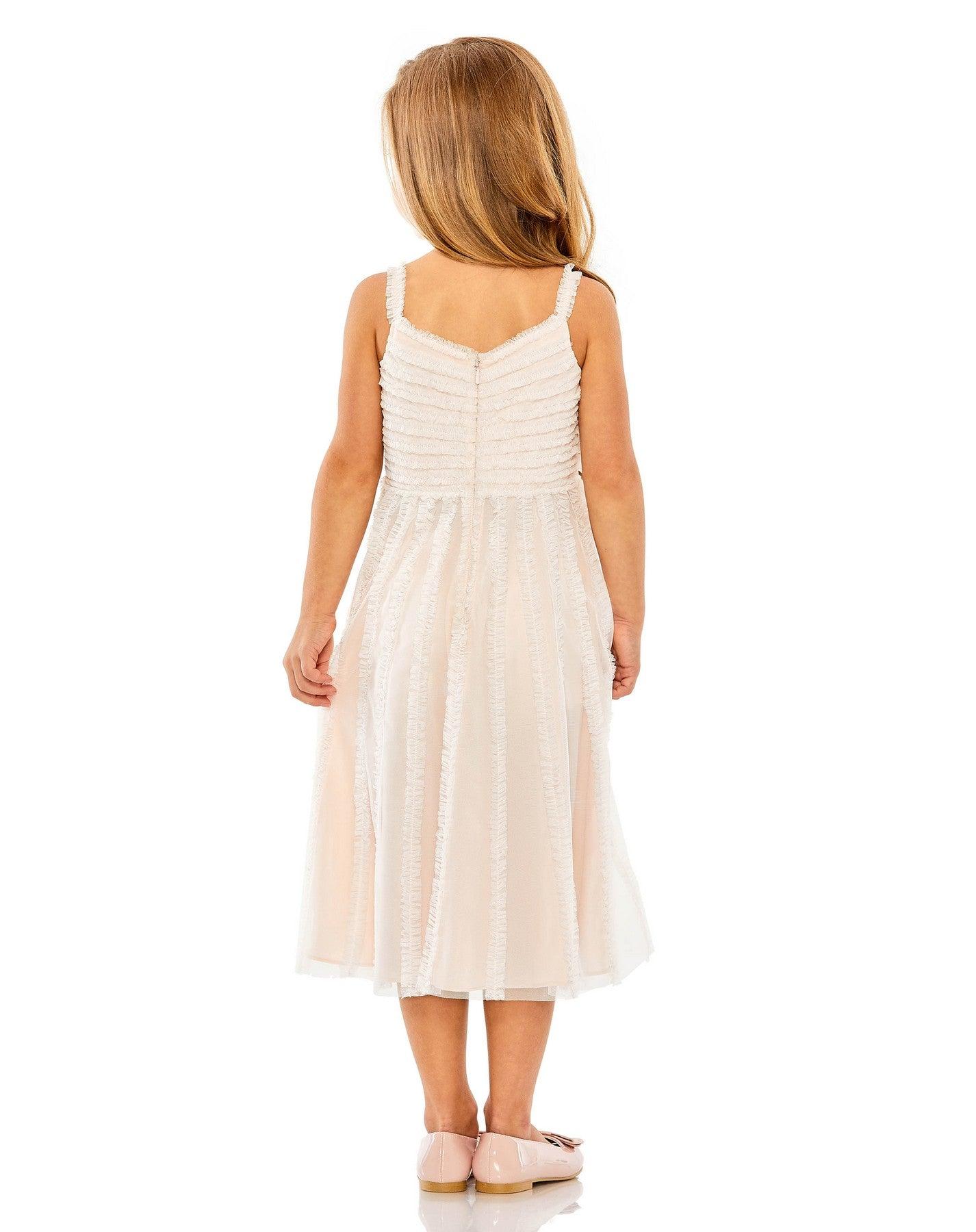Mac Duggal 8066 A Line Sleeveless Flower Girl Chiffon Dress