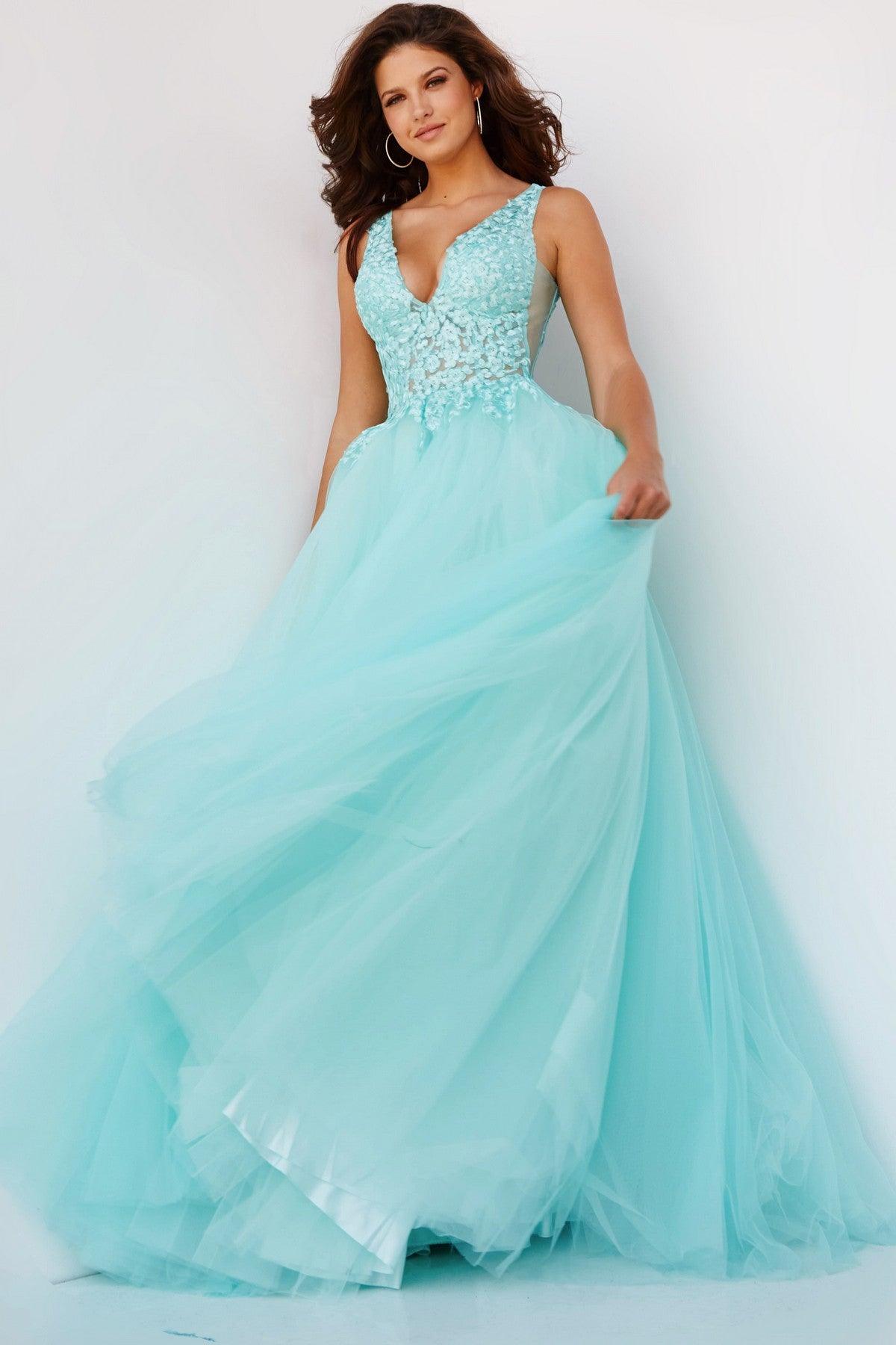 Jovani 08572 Prom Long Sleeveless Ball Gown