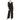 Pant Suit Long Sleeveless Three Piece Set Jacket Pant Suit  Black