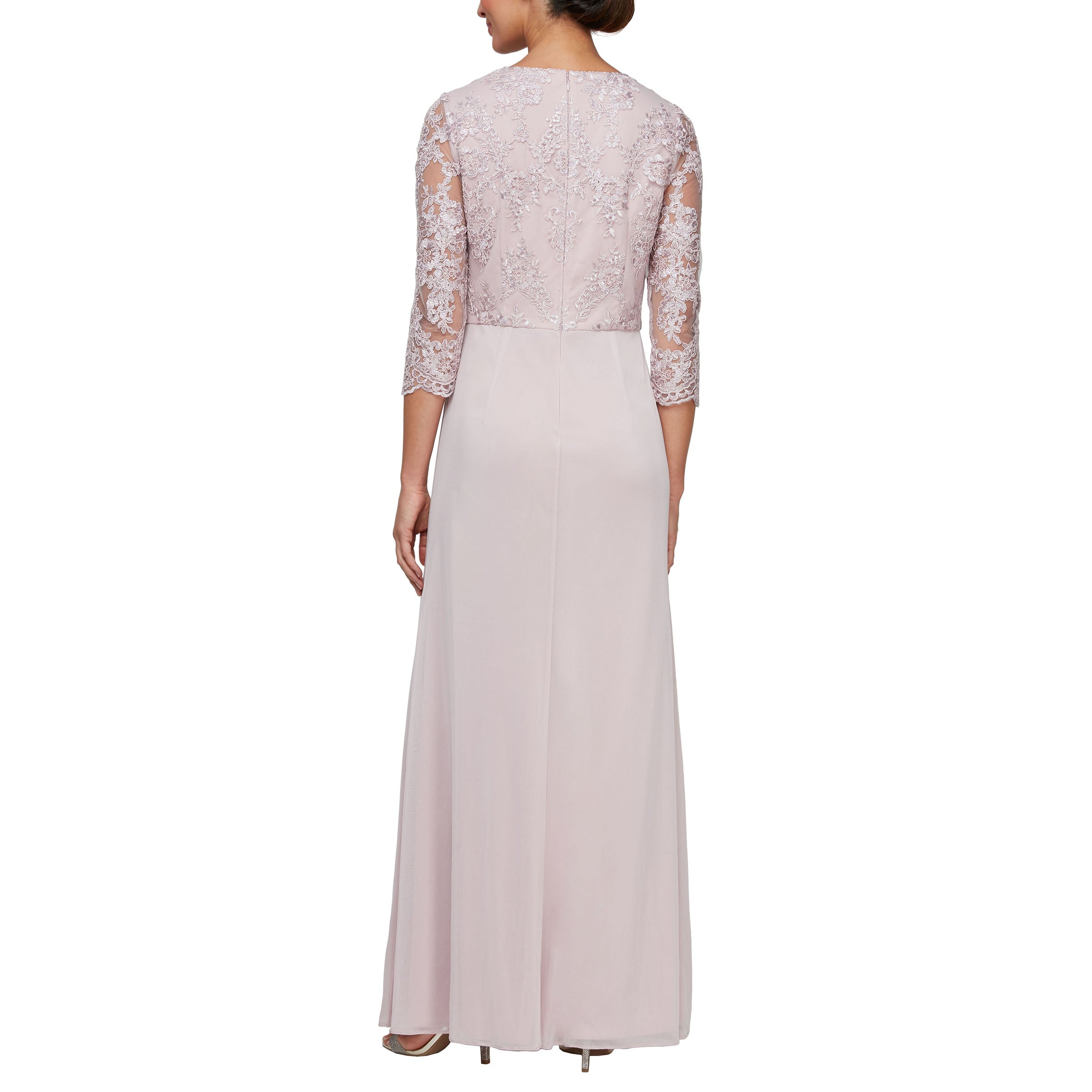 Blush Alex Evenings 81171560 Long Formal Mother of the Bride Dress for