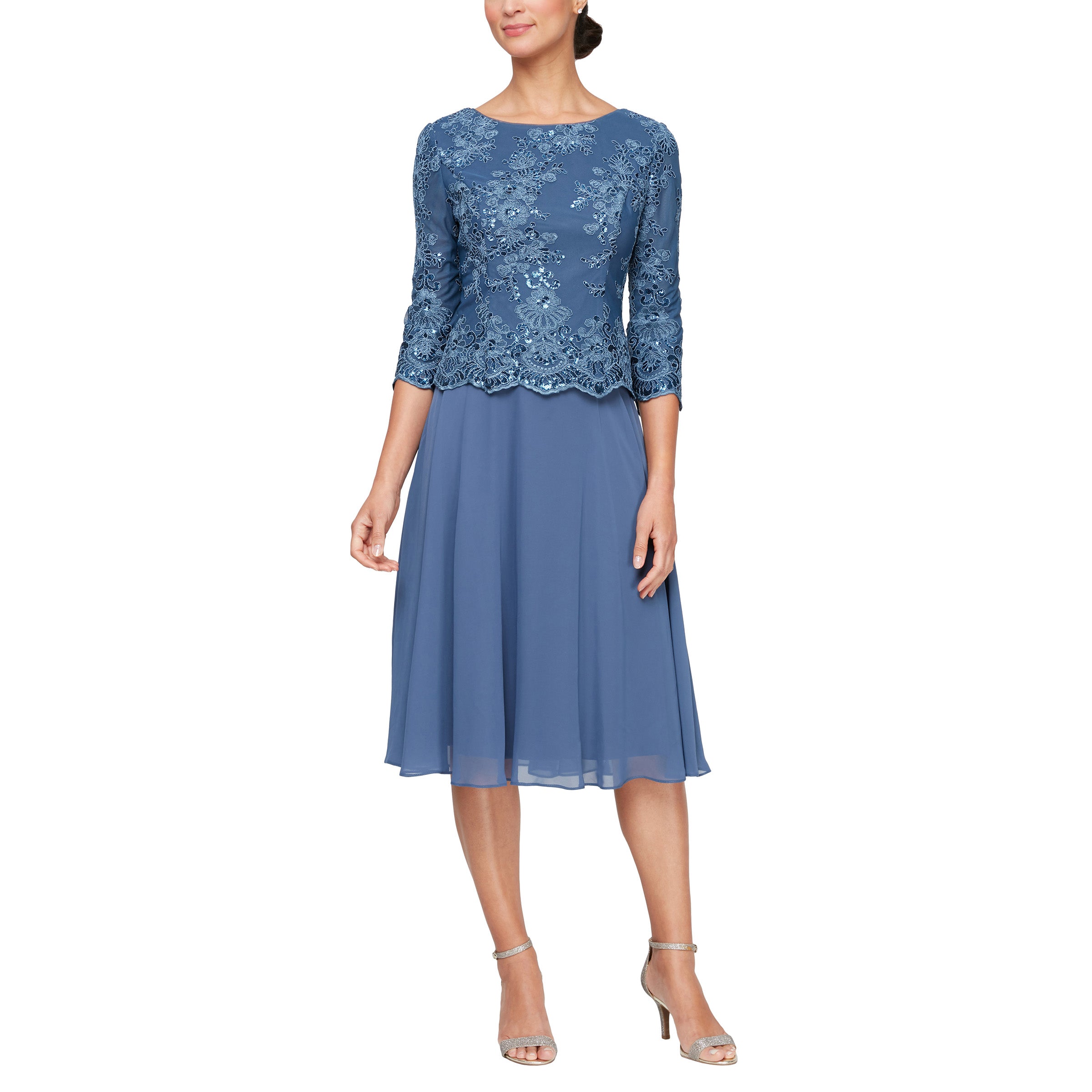 Alex Evenings 81171579 Short Mother of the Bride Tea Length Dress – The Dress Outlet Alex Evenings 81171579 Short Mother of the Bride Tea Length Dress – The Dress Outlet