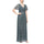 Formal Dresses Long Formal V Neck Empire Waist Dress Black/Seafoam