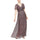 Formal Dresses Long Formal V Neck Empire Waist Dress Maroon