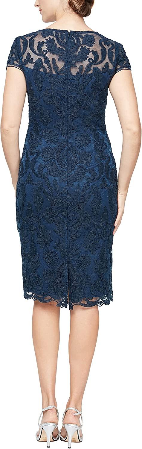 Alex Evenings AE82171036 Cap Sleeve Short Dress