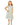 Flower Girl Dresses Little Girls Short Sleeve Lace Midi Length Dress Seafoam