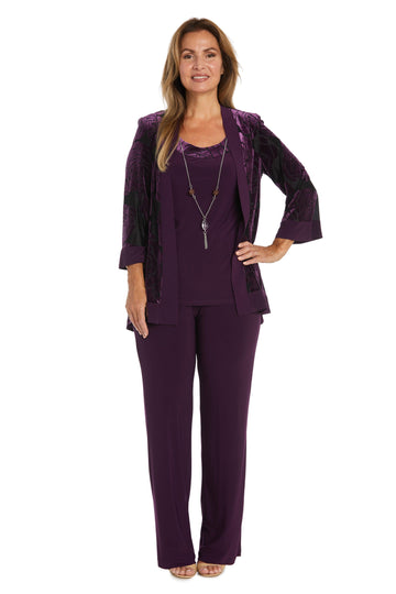 Taupe/Black R&M Richards 9017P Formal Petite Pant Suit for $91.99, – The  Dress Outlet