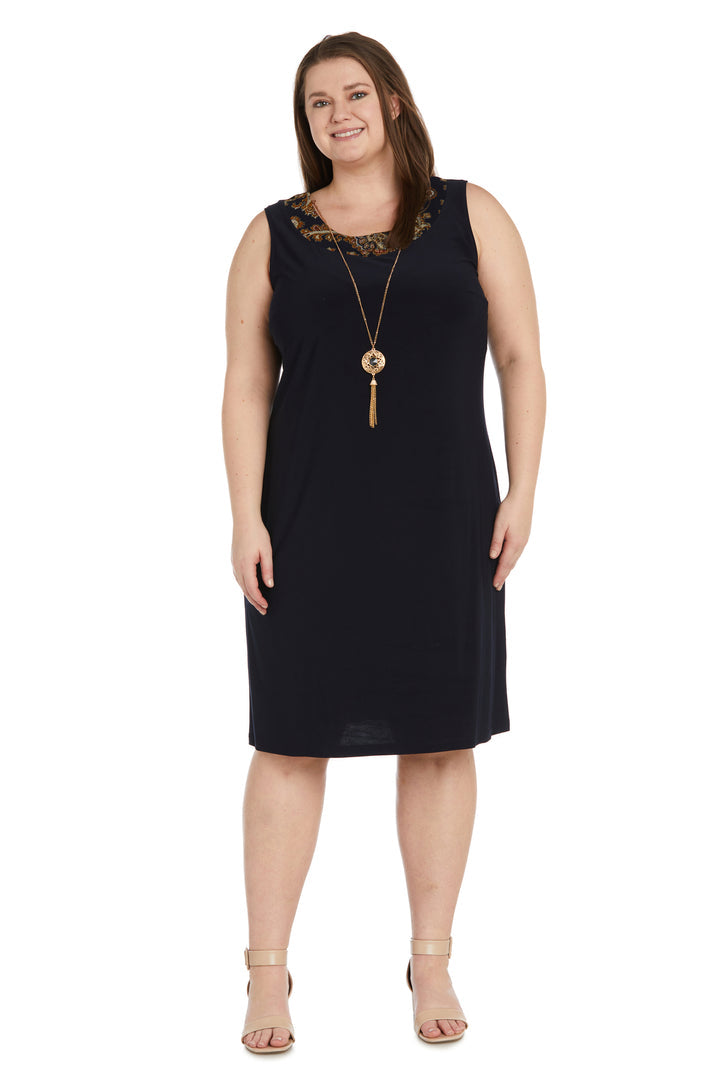 Plus Size Dresses Short Plus Size Printed Jacket Mother of the Bride Dress Navy/Gold