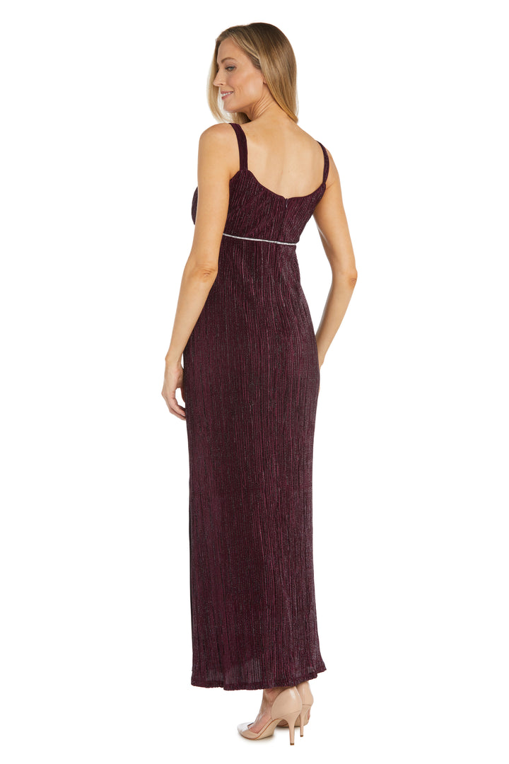 r&m richards burgundy dress Sequined Embellished Dress