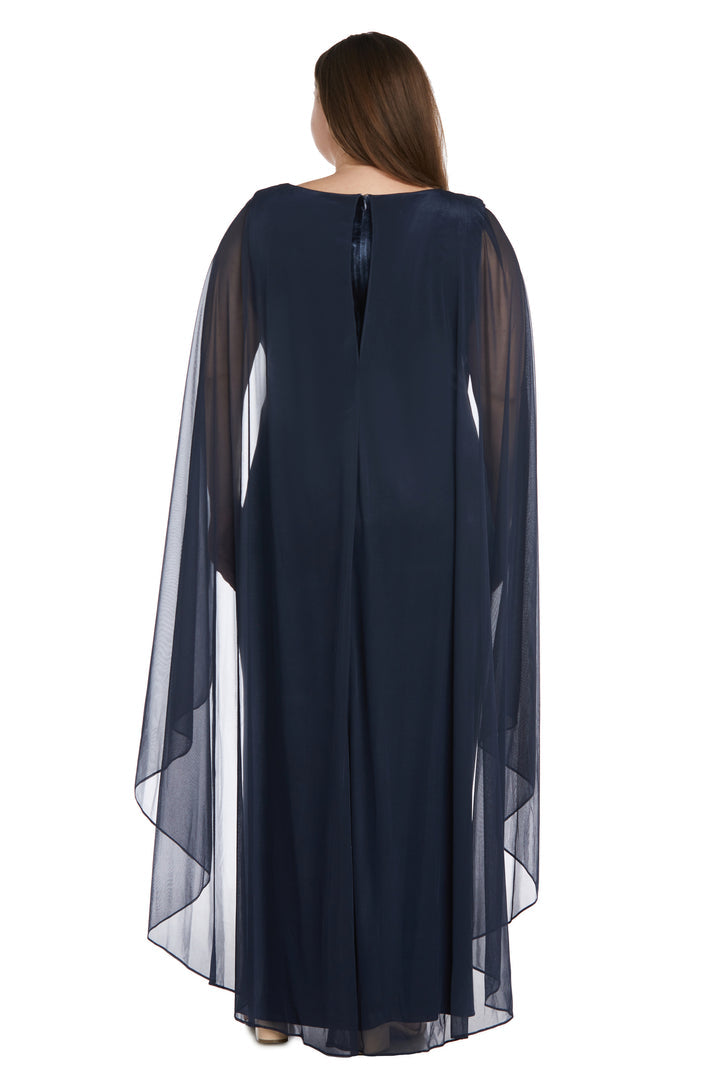 Plus Size Dresses Long Plus Size Cape Wrap Dress Charcoal