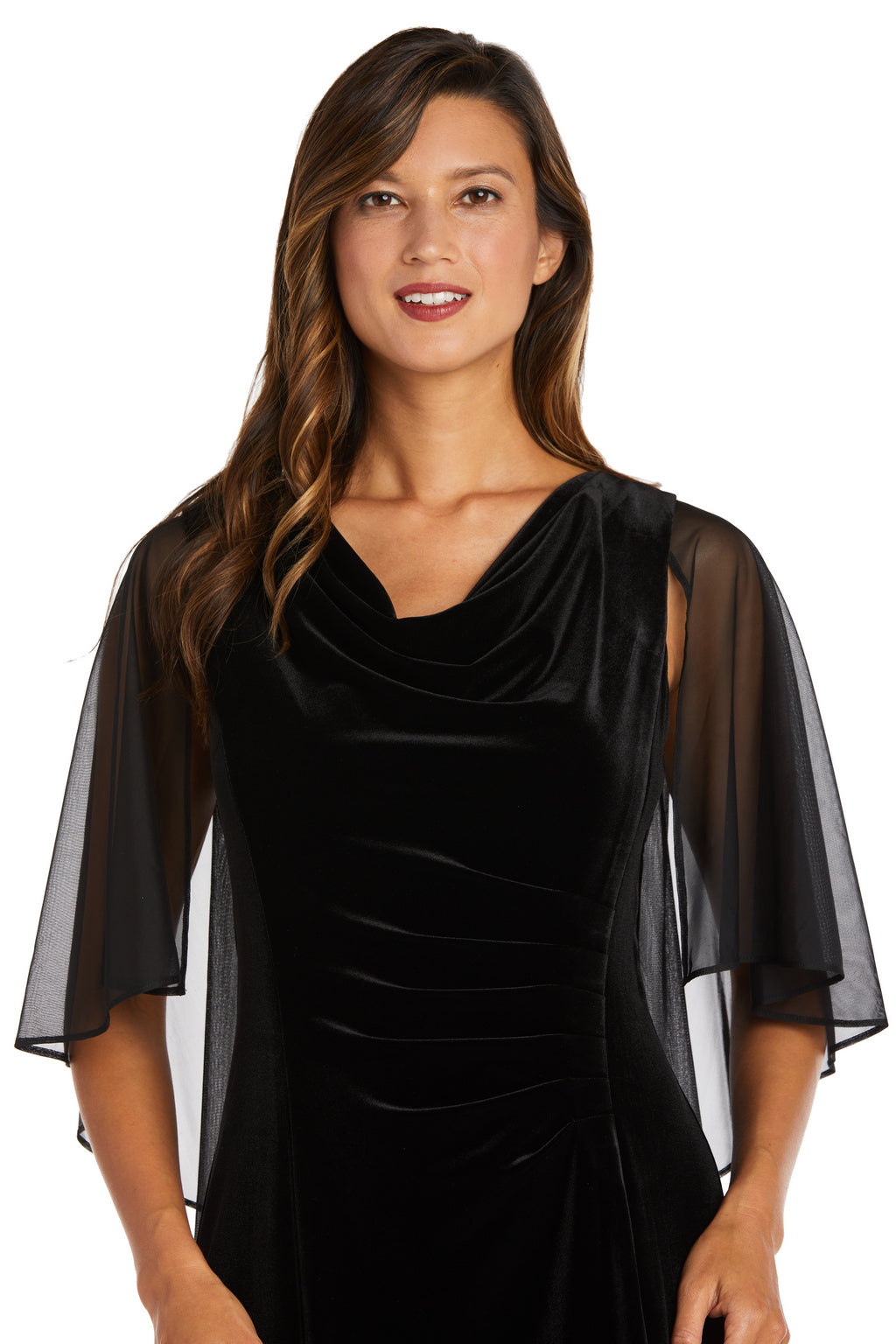 R&M Richards 9111 Long Formal Velvet Gown