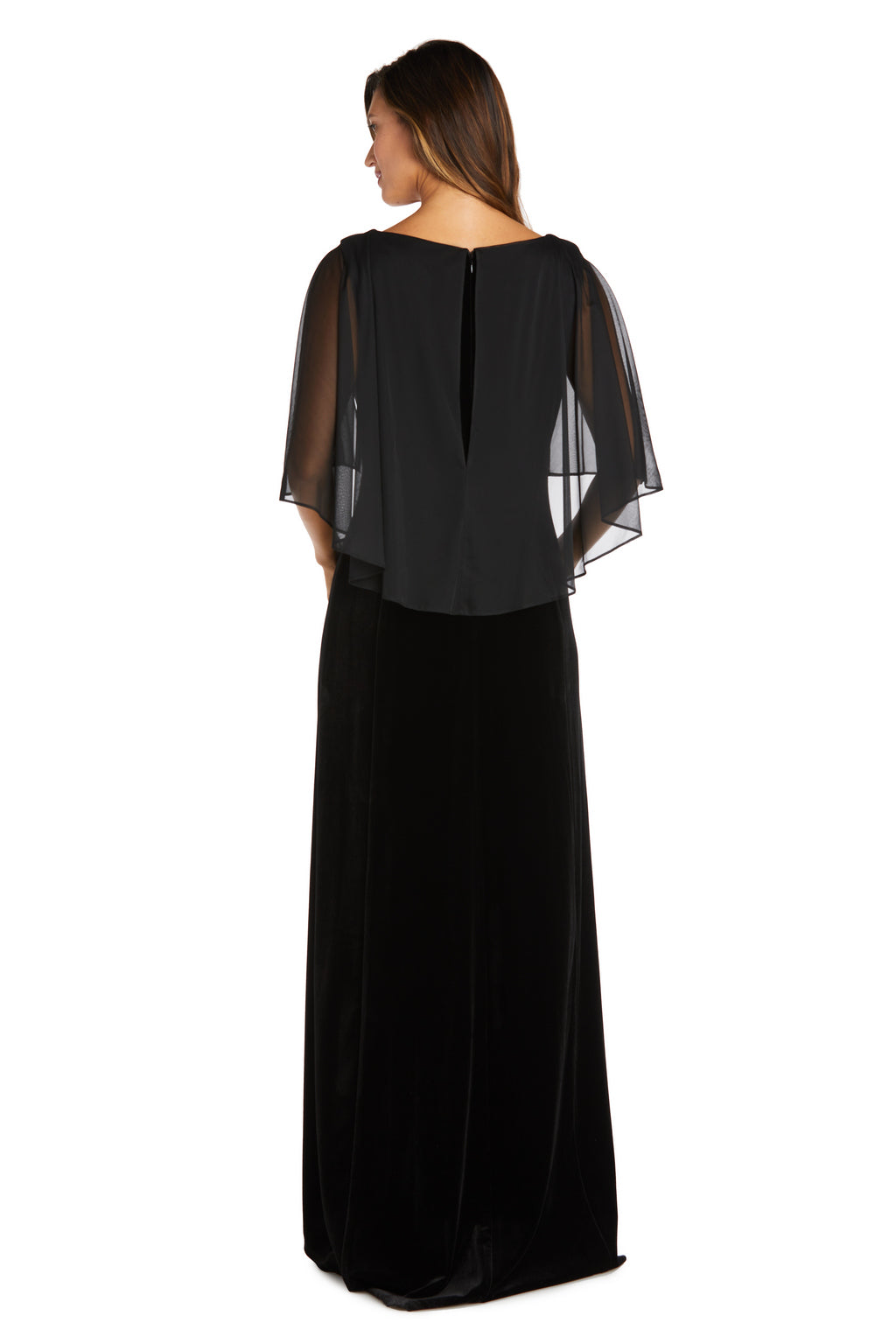 R&M Richards 9111 Long Formal Velvet Gown