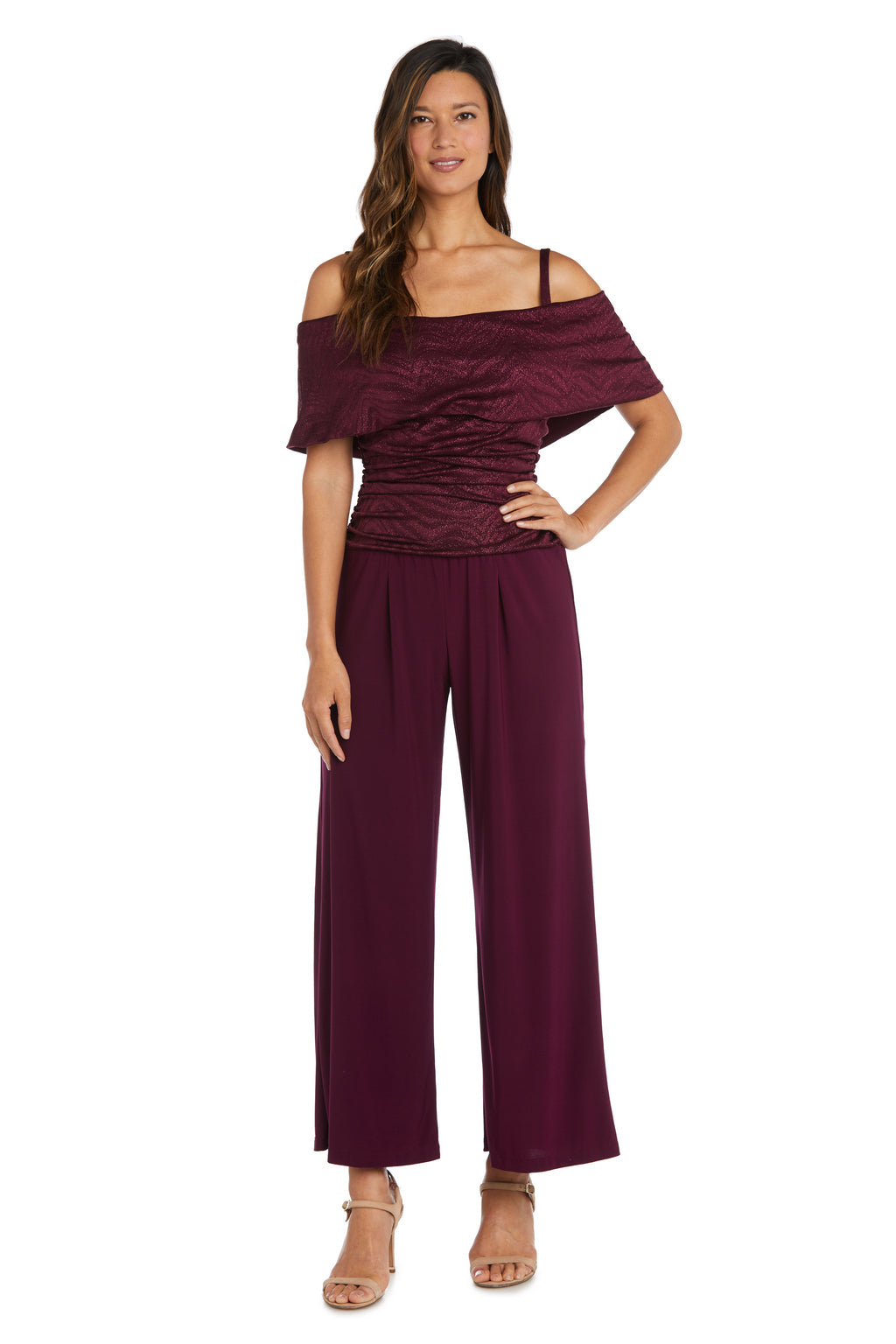 Jumpsuit Ruched Jumpsuit Merlot