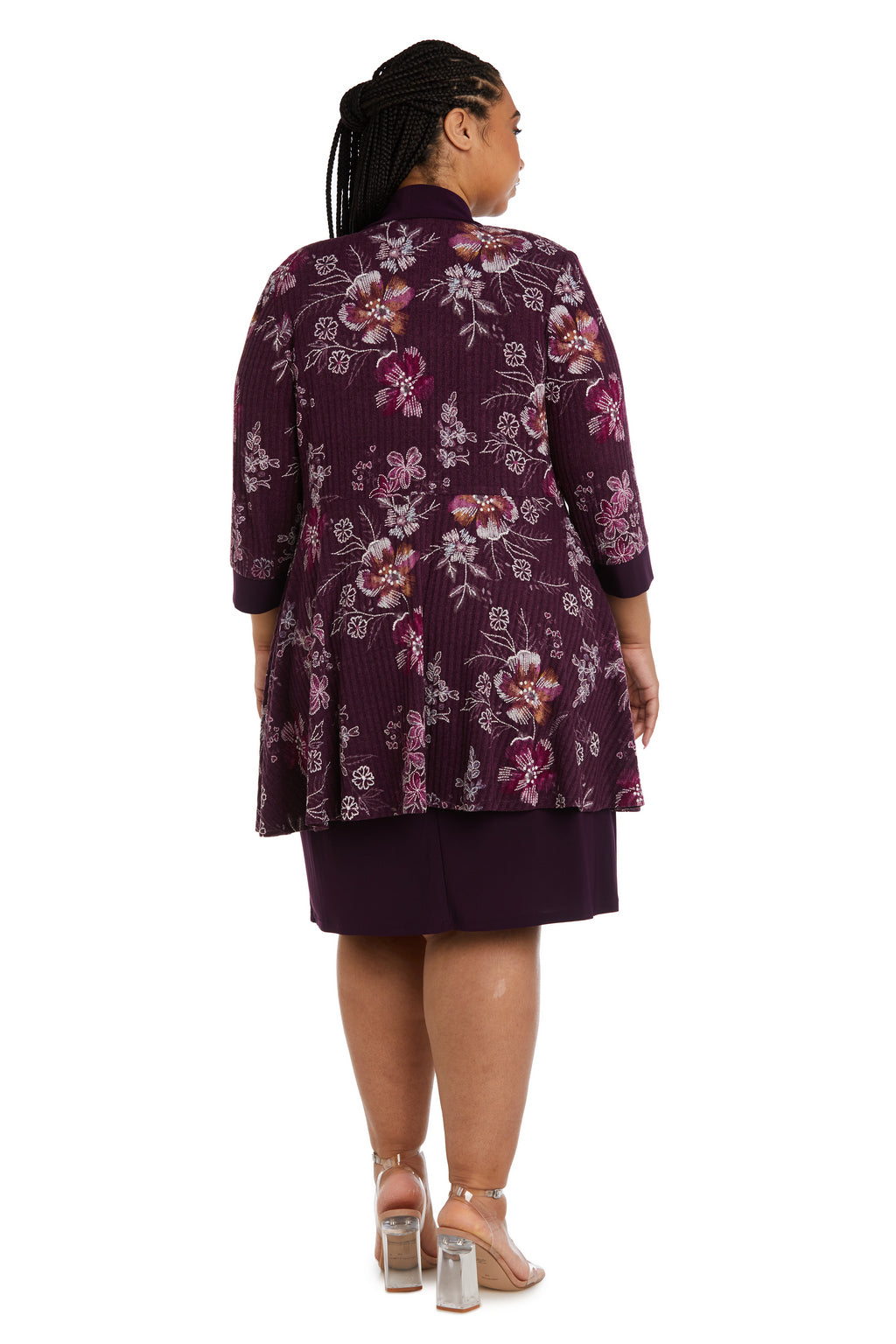 R&M Richards 9123W Short Mother of the Bride Plus Size Dress