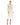 Formal Dresses Long Sleeve Tea Length Formal Dress Ivory Multi