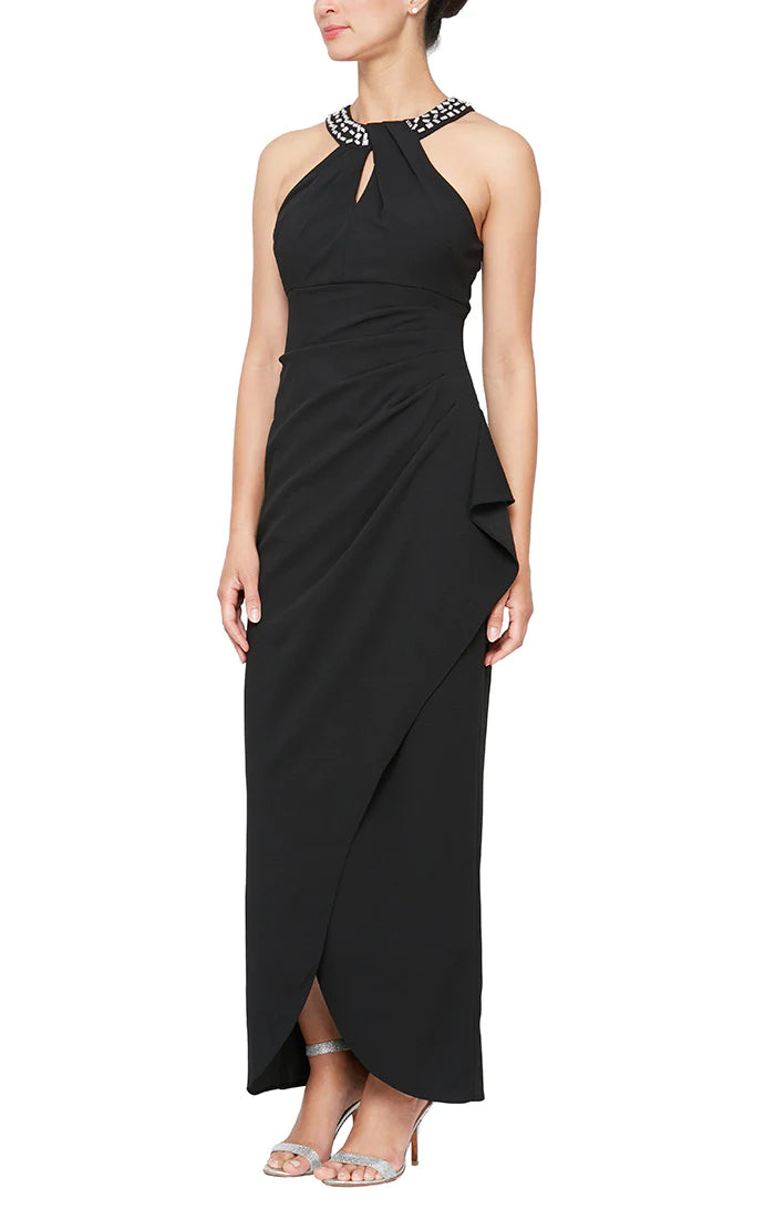Black SL Fashions 9237208 Beaded Long Formal Dress for $119.0 – The
