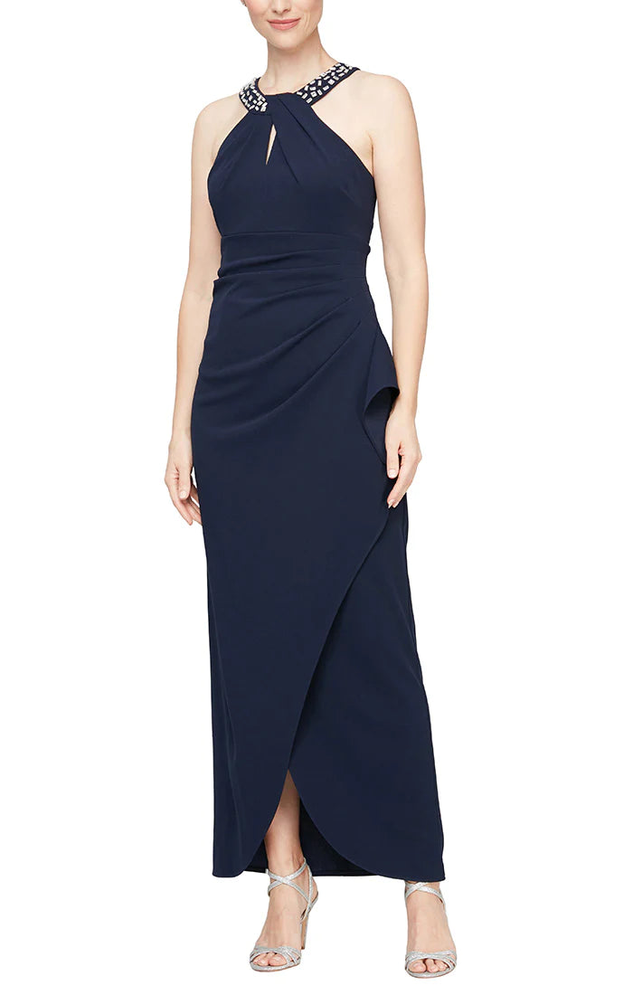 SL Fashions 9137208 Beaded Long Formal Dress