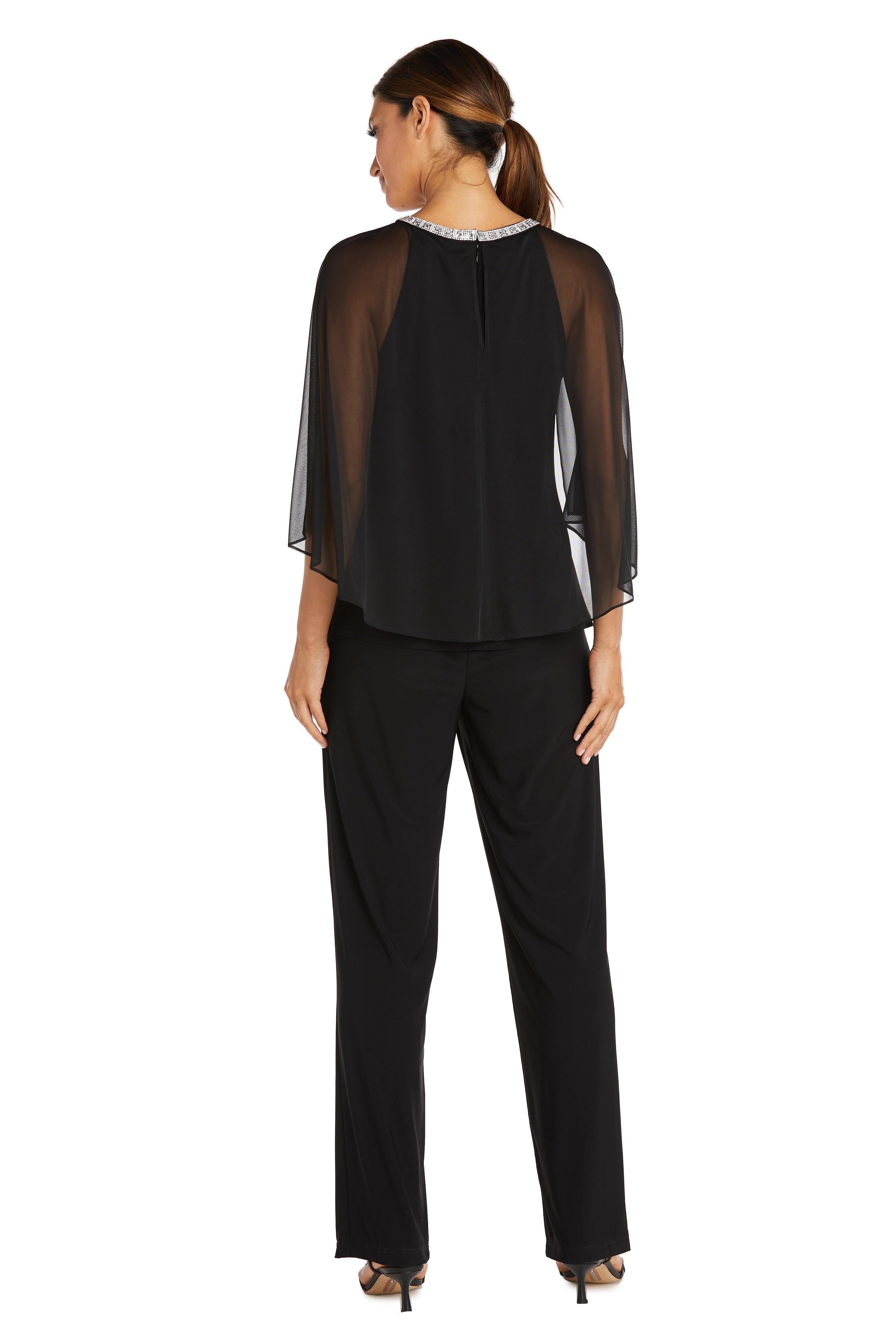 R&M Richards 9144 Formal Chiffon Capelet Top