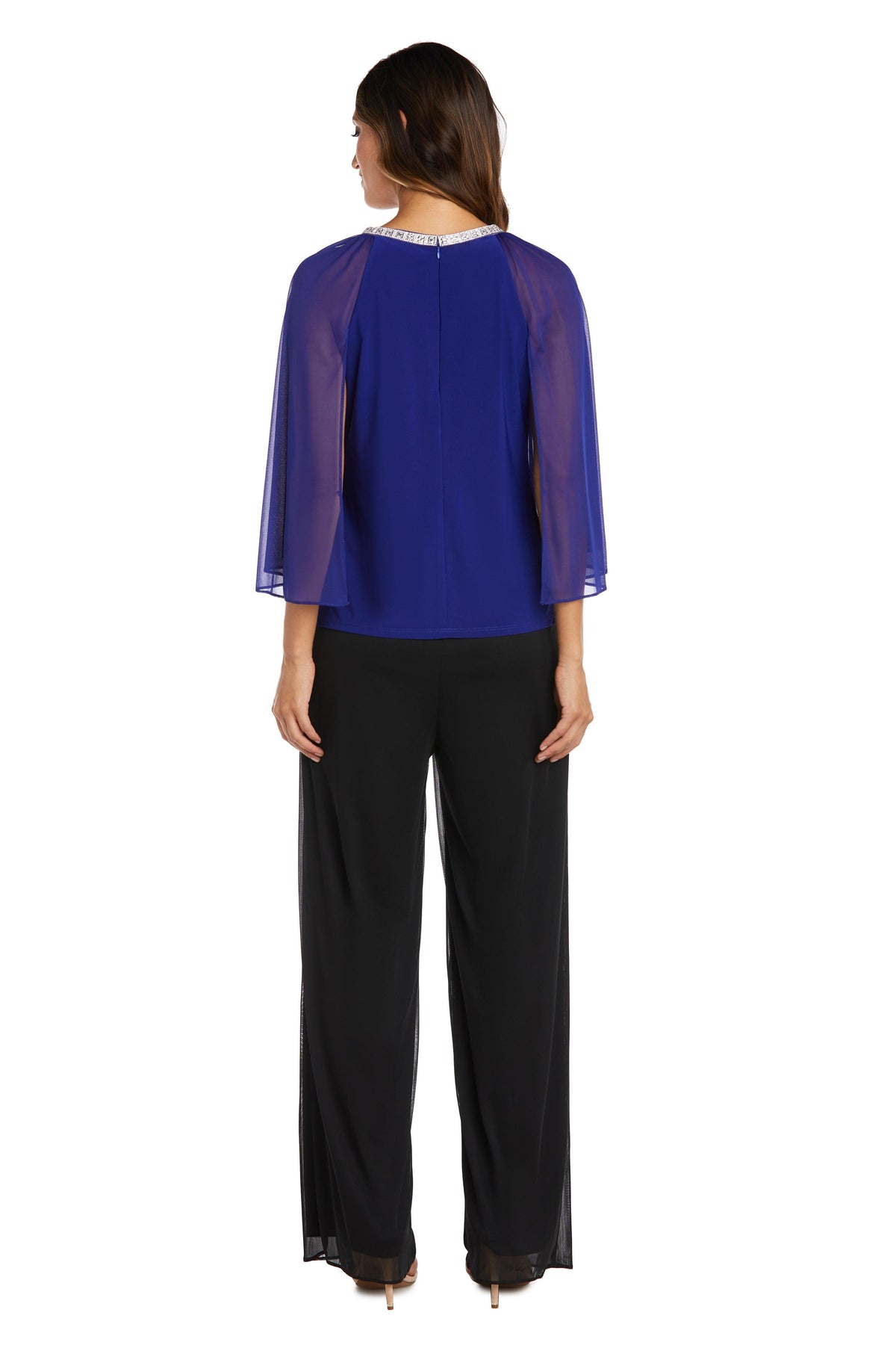 R&M Richards 9144 Formal Chiffon Capelet Top