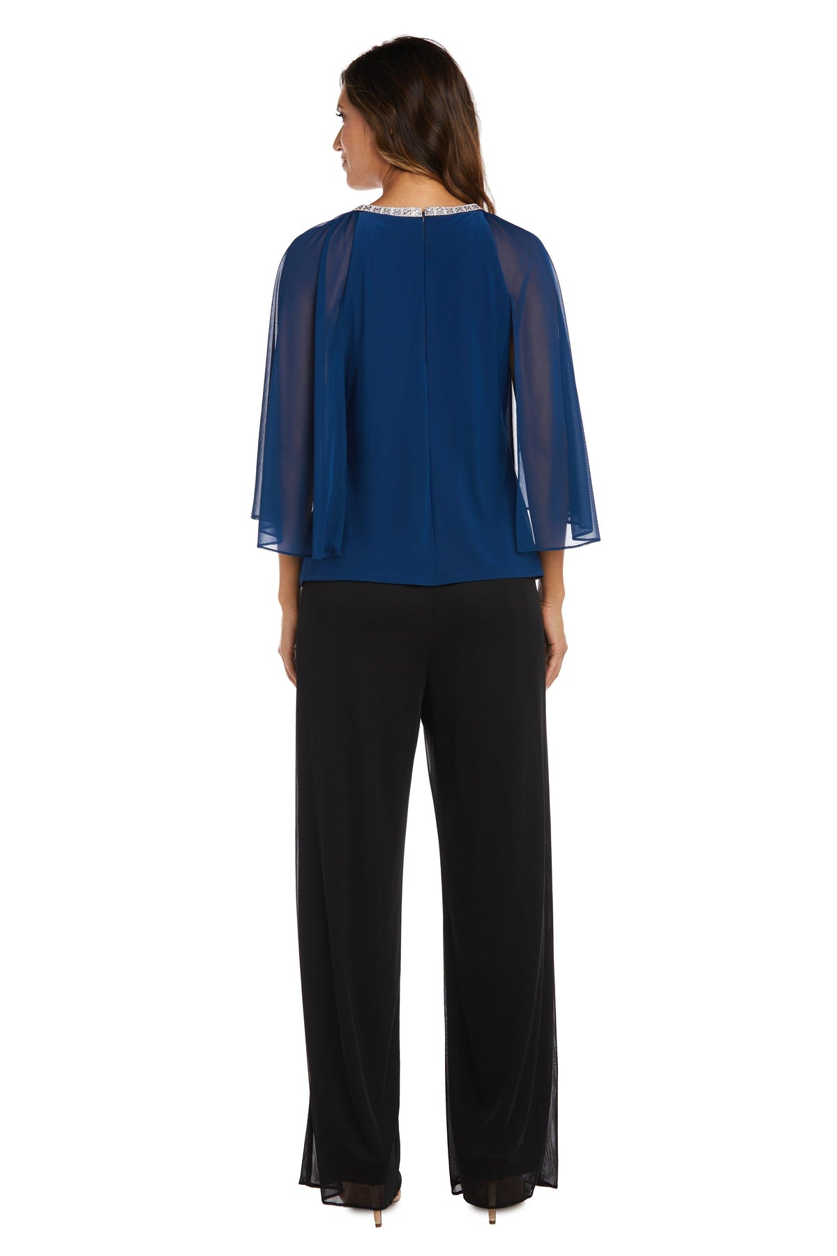 R&M Richards 9144 Formal Chiffon Capelet Top