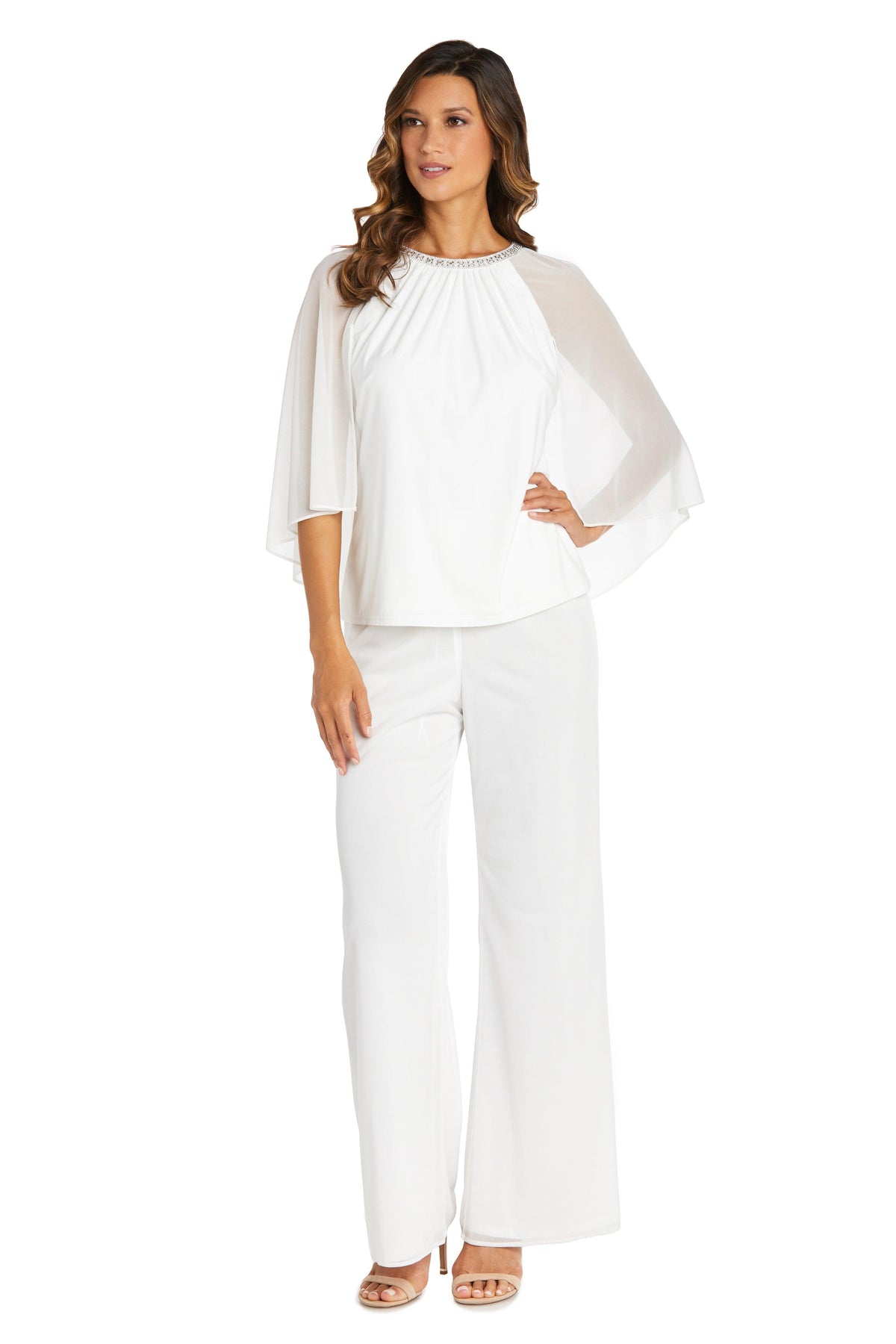 R&M Richards 9144 Formal Chiffon Capelet Top