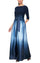 Formal Dresses Ombre Skirt Long Formal Dress Navy Wedgewood