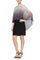 Cocktail Dresses Ombre Capelet Cocktail Dress Black Silver