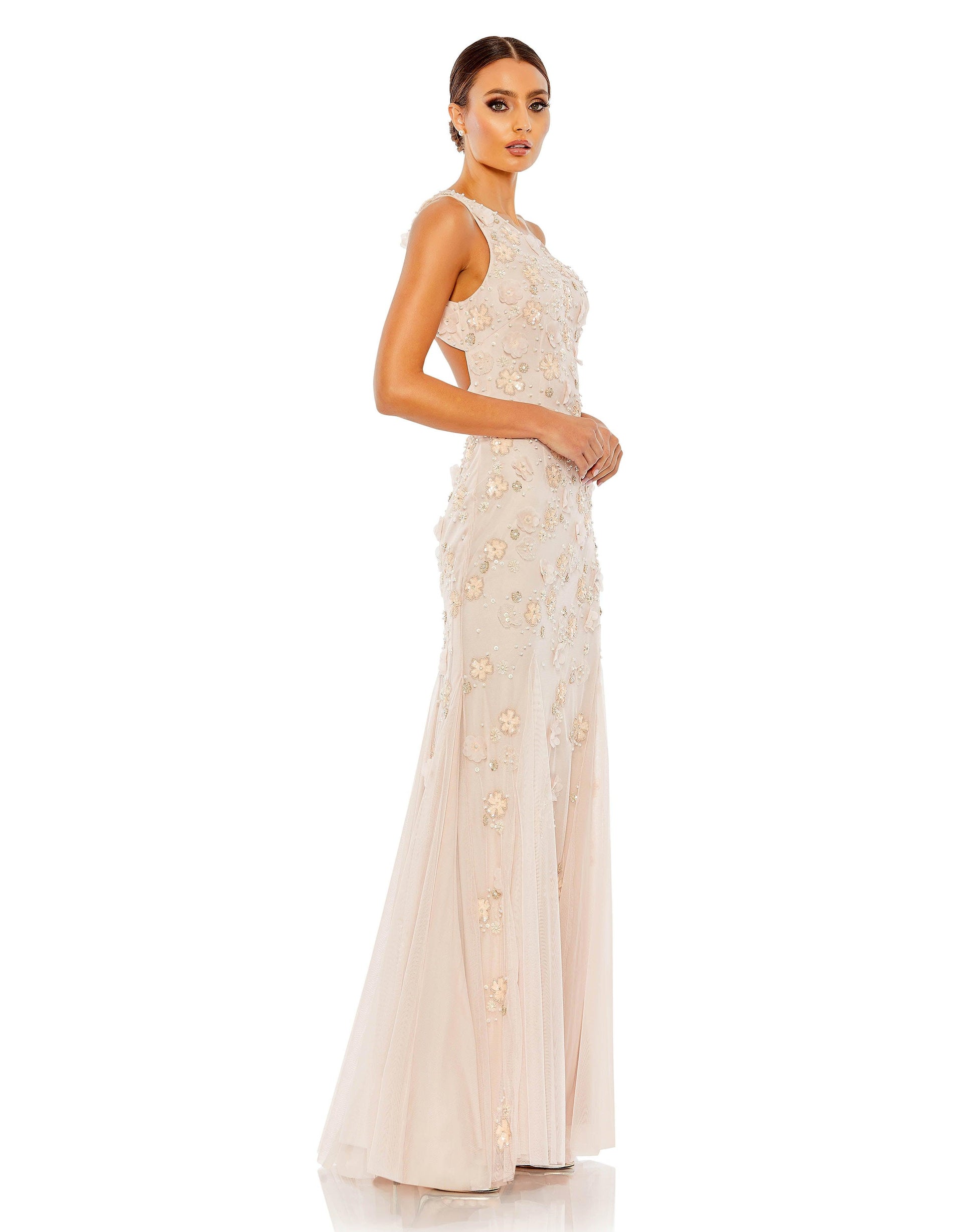 Mac Duggal 9168 Prom One Shoulder Long Formal Dress