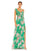 Formal Dresses Long Spaghetti Strap Formal Gown Green Multi
