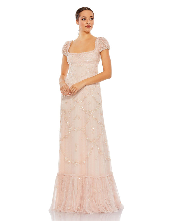 Long Cap Sleeve Formal Dress Cap Sleeves Mac Duggal 9194