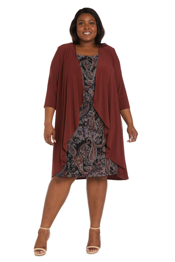 Plus Size Short Dress Jacket R&M Richards 9207W
