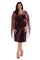 R&M Richards 9216W Short Plus Size Cape Dress